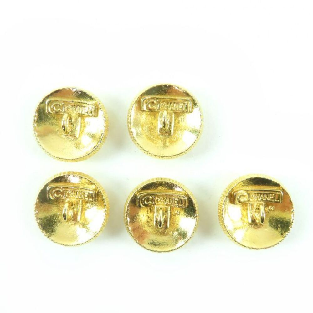 Chanel Coco Mark Coco Button Gold Button Metal Bu… - image 2